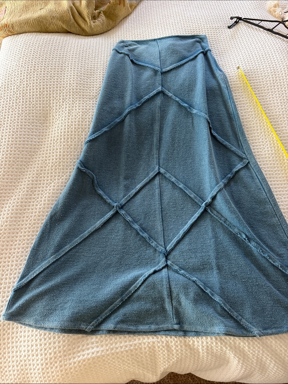 EARTHBOUND Blue Panel A-Line Skirt